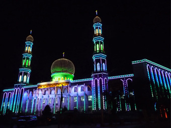 【青海】西寧東關(guān)清真大寺夜景亮化工程